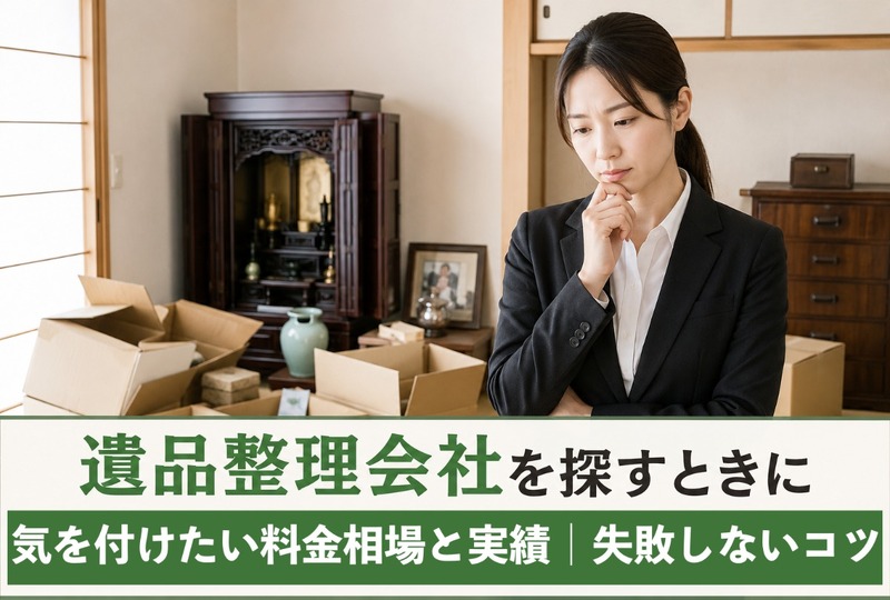 画像326：遺品整理会社を探すときに気を付けたい料金相場と実績｜失敗しないコツ