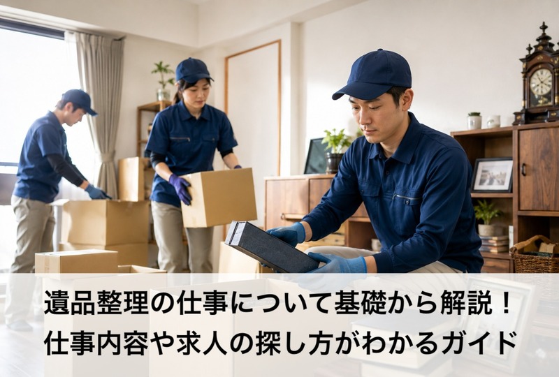 画像406：遺品整理の仕事について基礎から解説！仕事内容や求人の探し方がわかるガイド